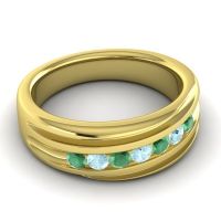 Men's Designer Tilted Channel 8mm Band