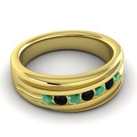 Men's Designer Tilted Channel 8mm Band