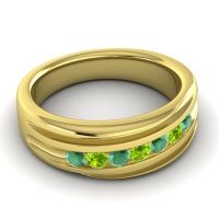 Men's Designer Tilted Channel 8mm Band