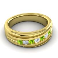 Men's Designer Tilted Channel 8mm Band