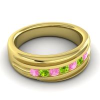 Men's Designer Tilted Channel 8mm Band