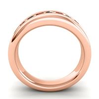 Men's Designer Tilted Channel 8mm Band