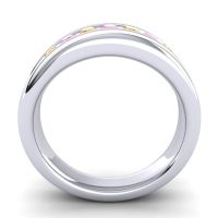 Men's Designer Tilted Channel 8mm Band