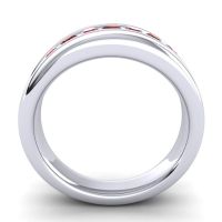 Men's Designer Tilted Channel 8mm Band
