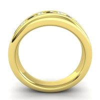 Men's Designer Tilted Channel 8mm Band