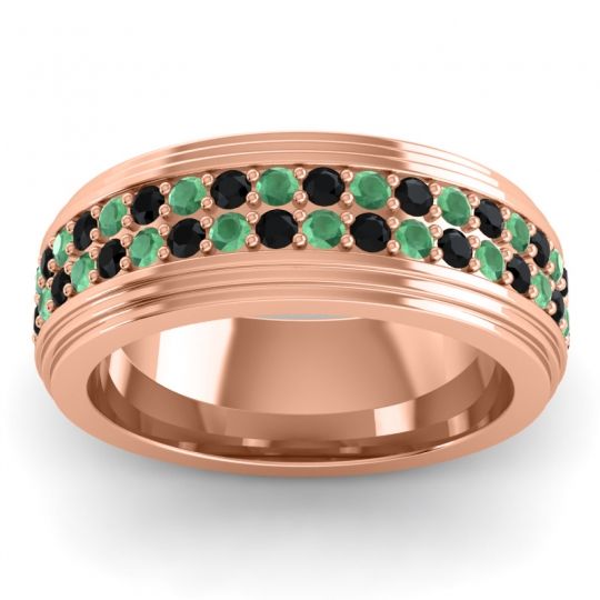 Men's Prong-Set Double Row 8mm Band