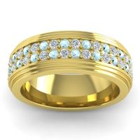 Men's Prong-Set Double Row 8mm Band