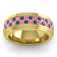 Men's Prong-Set Double Row 8mm Band