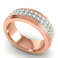 Men's Prong-Set Double Row 8mm Band