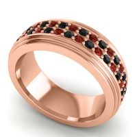 Men's Prong-Set Double Row 8mm Band