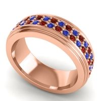 Men's Prong-Set Double Row 8mm Band