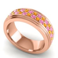 Men's Prong-Set Double Row 8mm Band