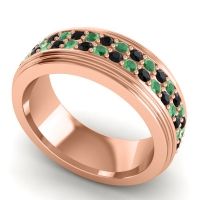 Men's Prong-Set Double Row 8mm Band