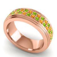 Men's Prong-Set Double Row 8mm Band