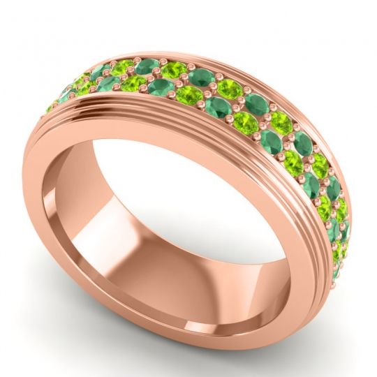 Men's Prong-Set Double Row 8mm Band