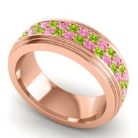 Men's Prong-Set Double Row 8mm Band