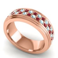 Men's Prong-Set Double Row 8mm Band