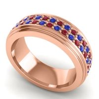 Men's Prong-Set Double Row 8mm Band