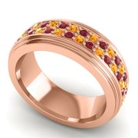 Men's Prong-Set Double Row 8mm Band