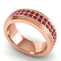 Men's Prong-Set Double Row 8mm Band