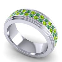 Men's Prong-Set Double Row 8mm Band
