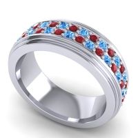 Men's Prong-Set Double Row 8mm Band