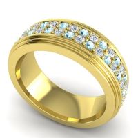 Men's Prong-Set Double Row 8mm Band