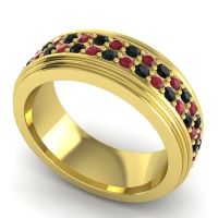 Men's Prong-Set Double Row 8mm Band