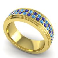 Men's Prong-Set Double Row 8mm Band
