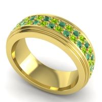 Men's Prong-Set Double Row 8mm Band