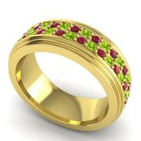 Men's Prong-Set Double Row 8mm Band