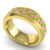 Men's Prong-Set Double Row 8mm Band