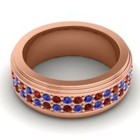 Men's Prong-Set Double Row 8mm Band