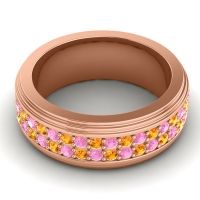 Men's Prong-Set Double Row 8mm Band