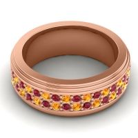 Men's Prong-Set Double Row 8mm Band