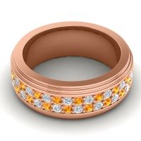 Men's Prong-Set Double Row 8mm Band