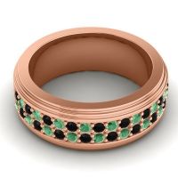 Men's Prong-Set Double Row 8mm Band