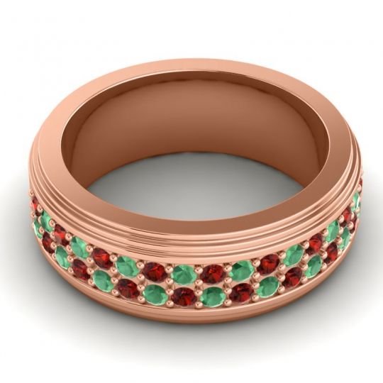 Men's Prong-Set Double Row 8mm Band