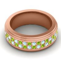 Men's Prong-Set Double Row 8mm Band