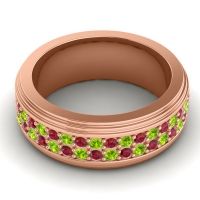 Men's Prong-Set Double Row 8mm Band