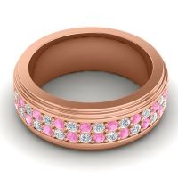 Men's Prong-Set Double Row 8mm Band