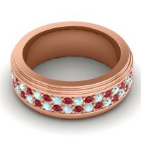Men's Prong-Set Double Row 8mm Band
