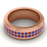 Men's Prong-Set Double Row 8mm Band