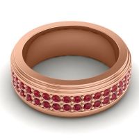 Men's Prong-Set Double Row 8mm Band