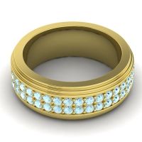 Men's Prong-Set Double Row 8mm Band