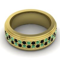 Men's Prong-Set Double Row 8mm Band