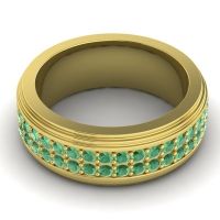 Men's Prong-Set Double Row 8mm Band