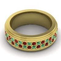 Men's Prong-Set Double Row 8mm Band