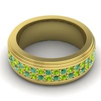 Men's Prong-Set Double Row 8mm Band