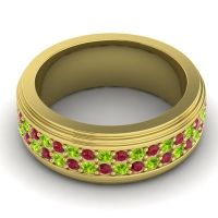 Men's Prong-Set Double Row 8mm Band